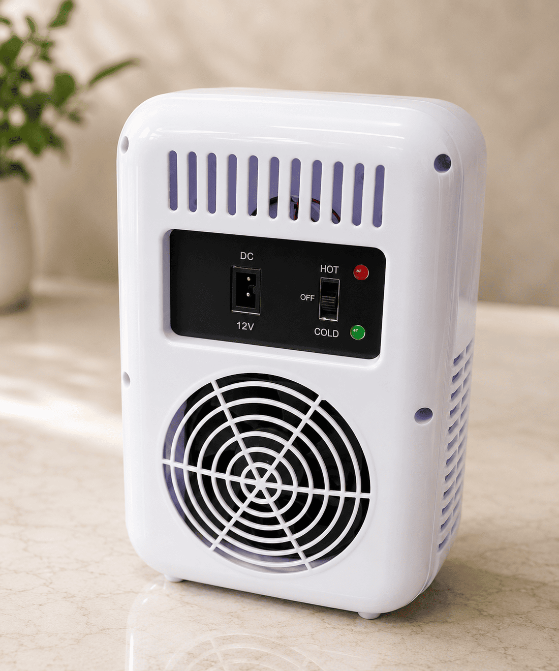 4L portable beauty mini fridge with LED vanity mirror for skincare and makeup