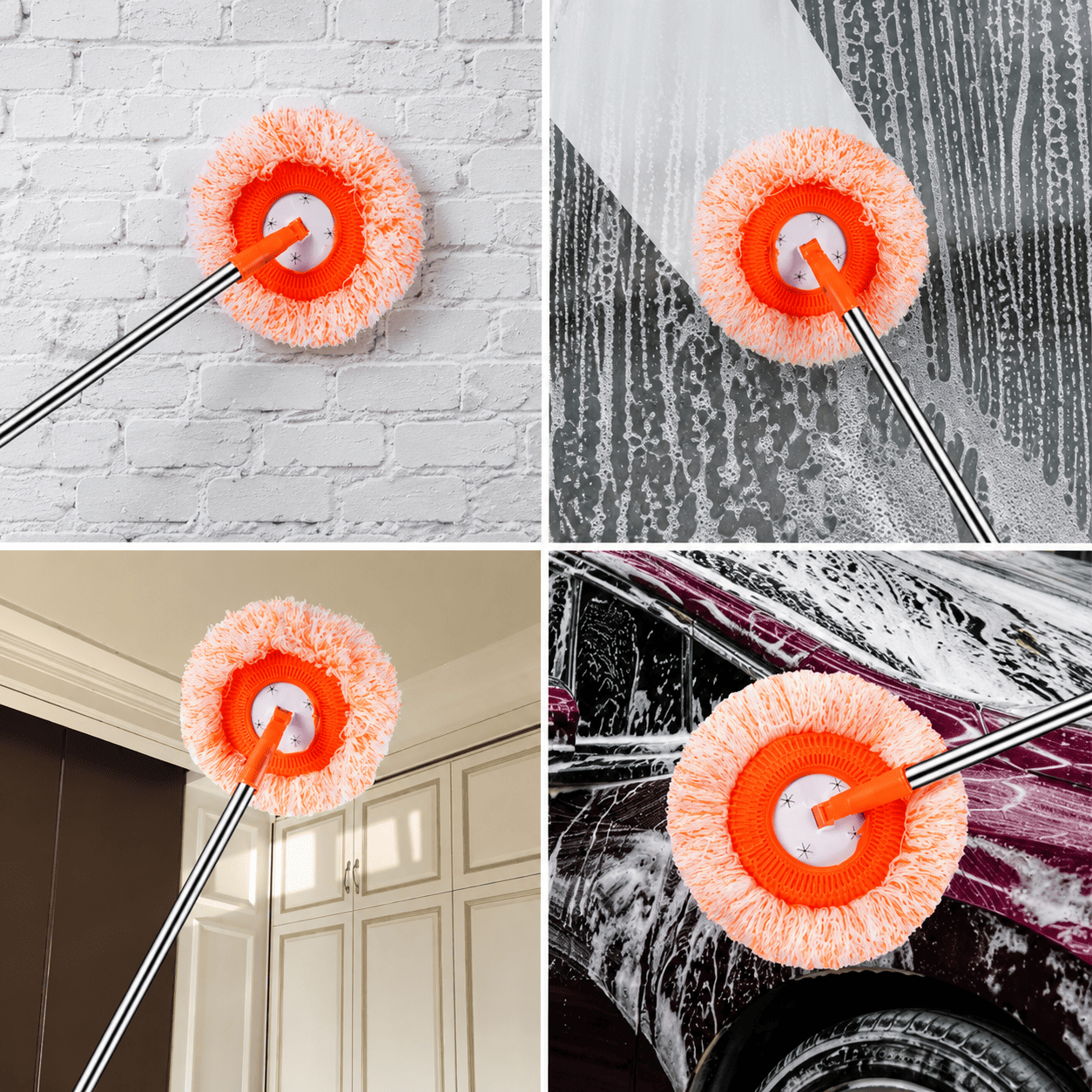 360 degree rotating head long handle sunflower mop for floor cleaning