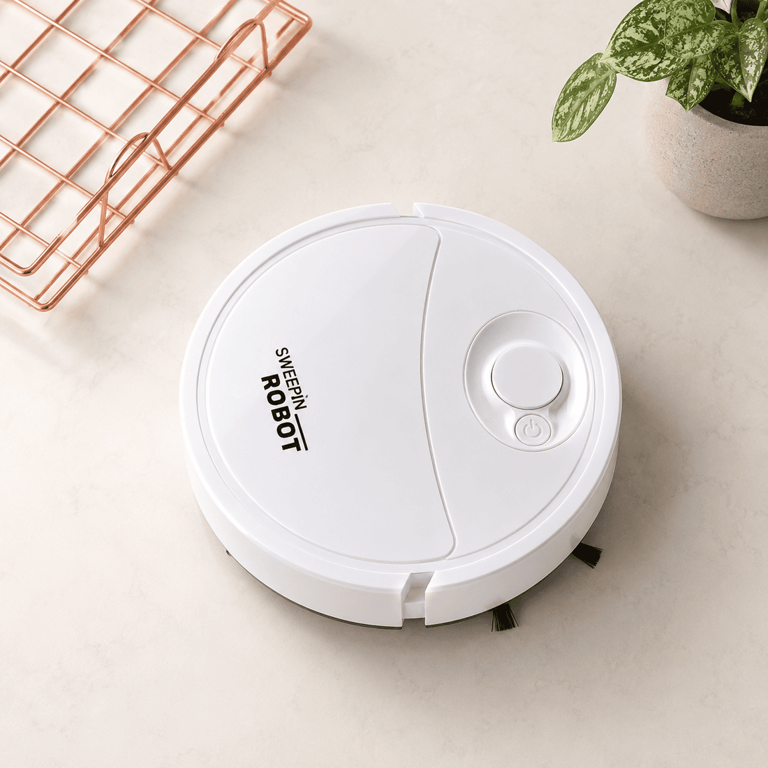 Automatic Sweeping Robot Vacuum Cleaner Low Noise Floor Cleaning Robot with Dual Side Brushes