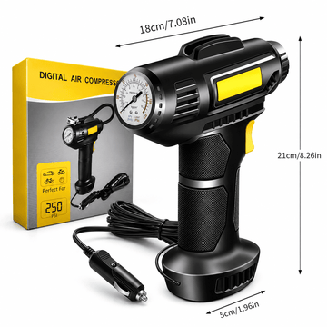 Digital air compressor 150 PSI portable tyre inflator for car