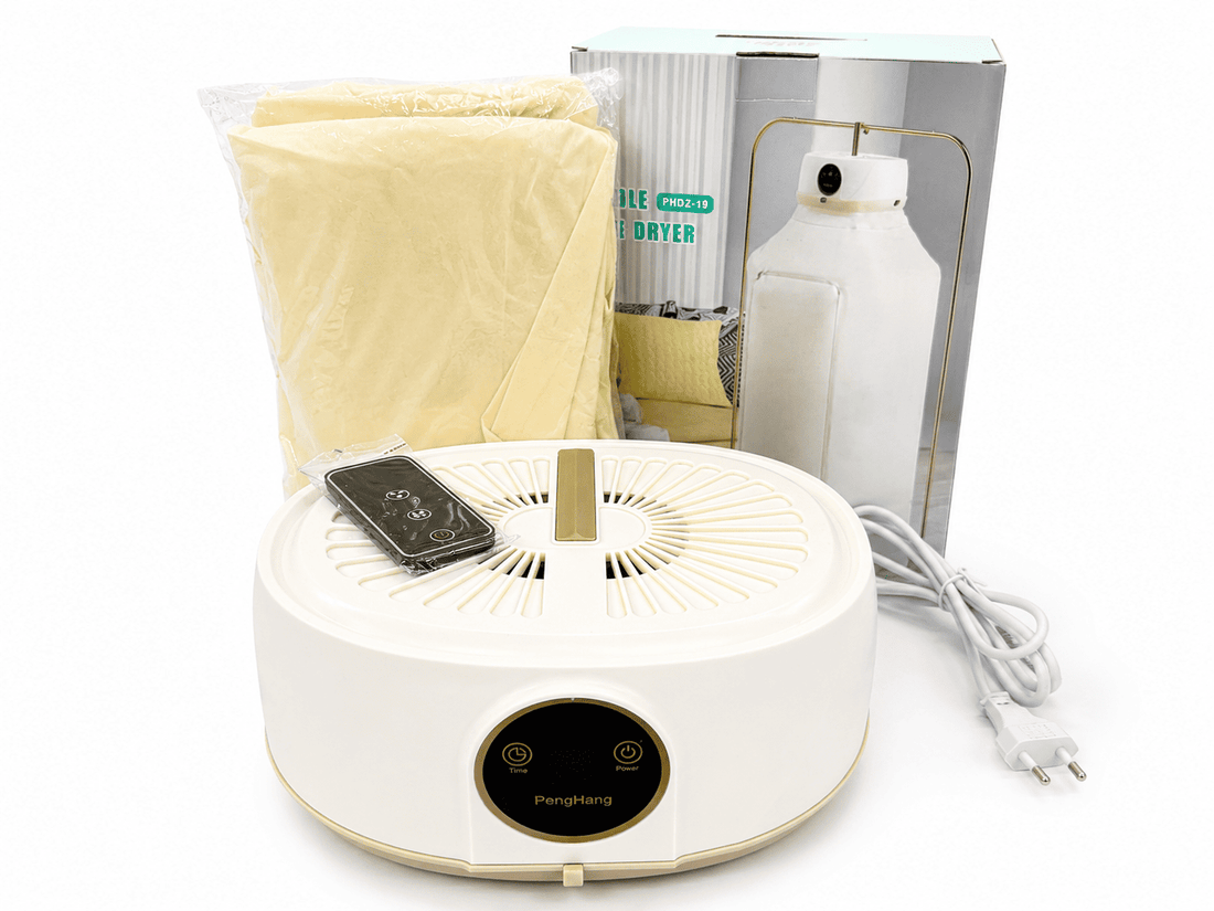 Portable electric clothes dryer machine with drying cover