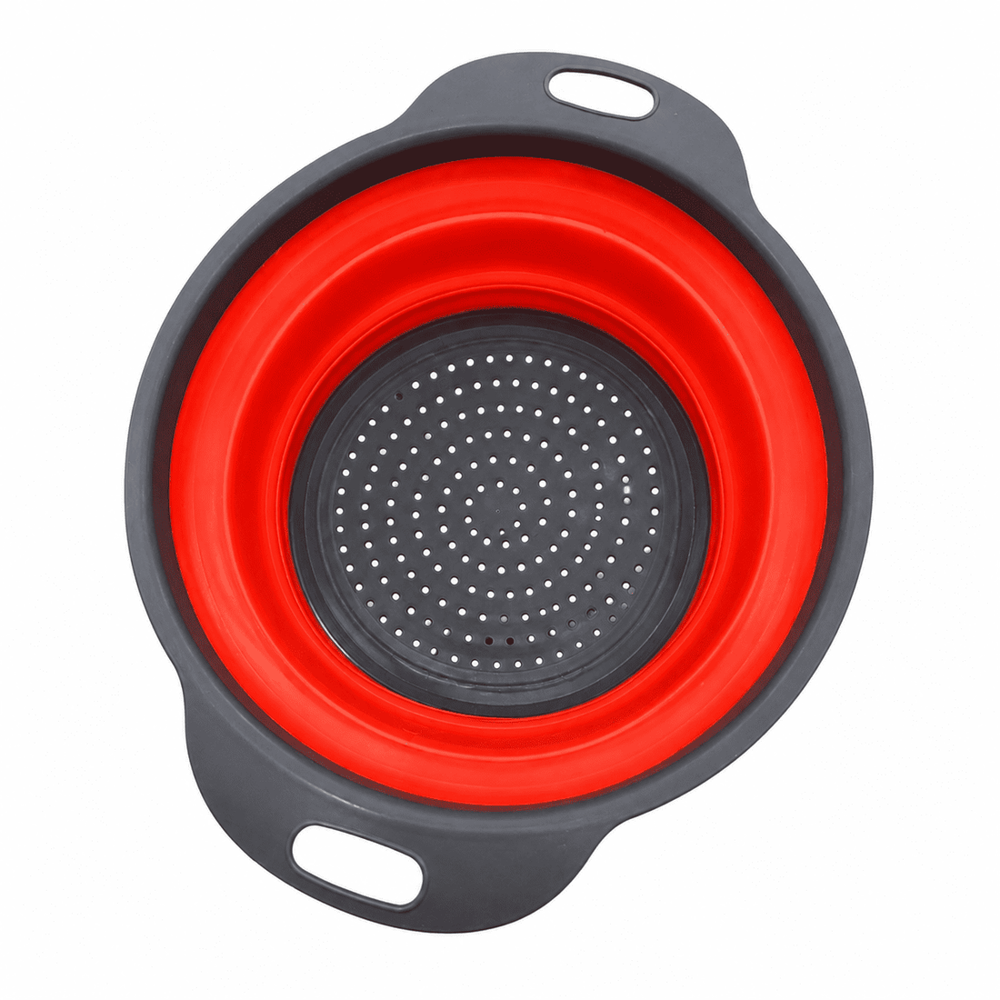 Foldable Silicone Colander Strainer Basket Space Saving Kitchen Drainer