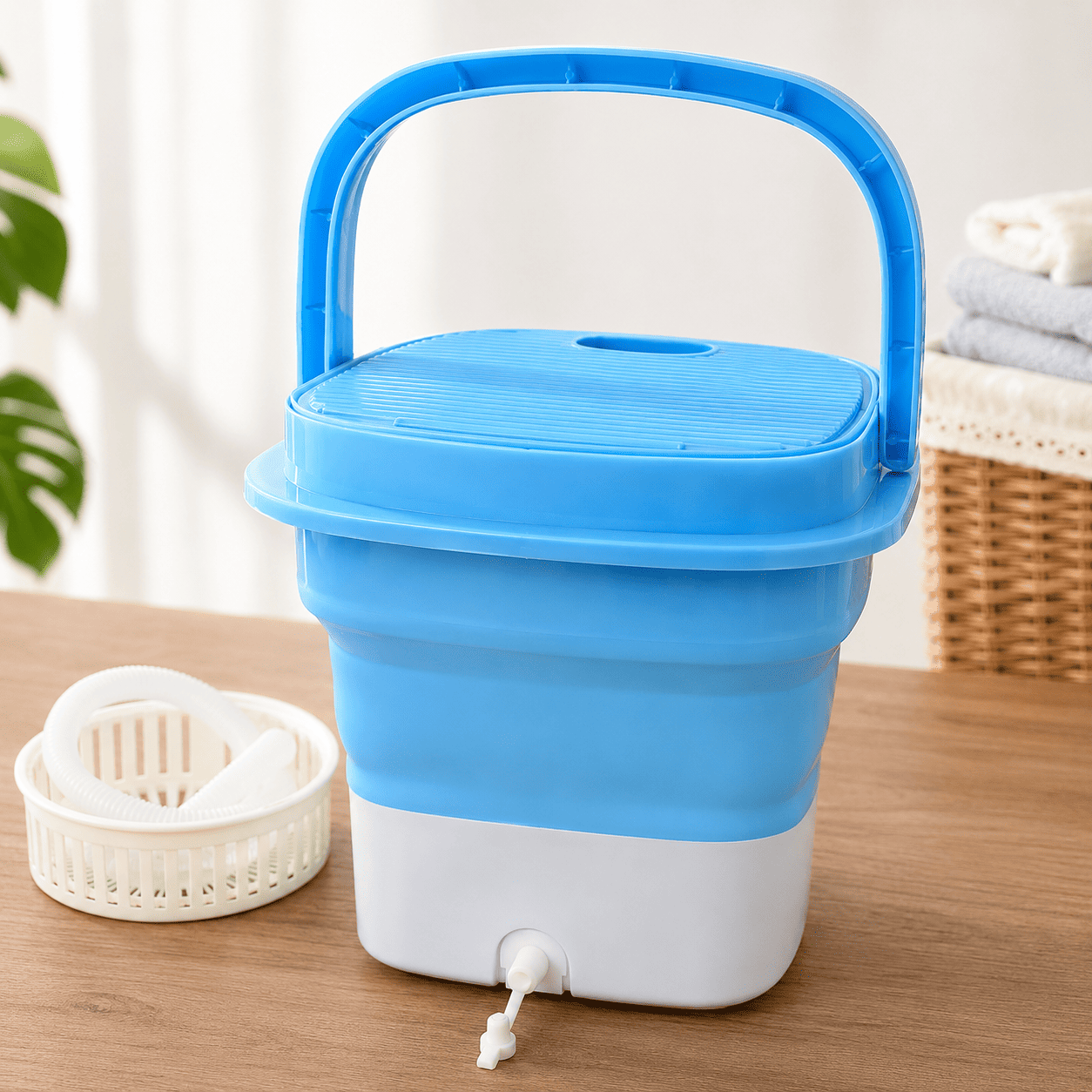 5L foldable washing machine 27cm x 25cm compact size