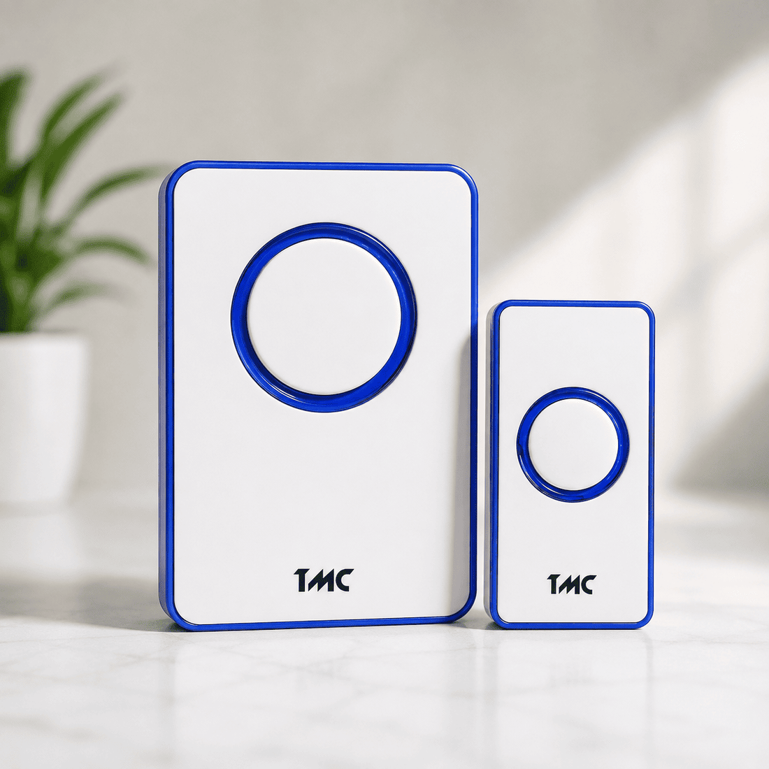 Wireless digital doorbell with receiver and transmitter