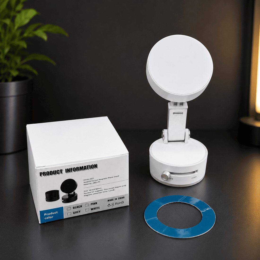 360 Rotatable Magnetic Mobile Phone Holder Adjustable Phone Stand