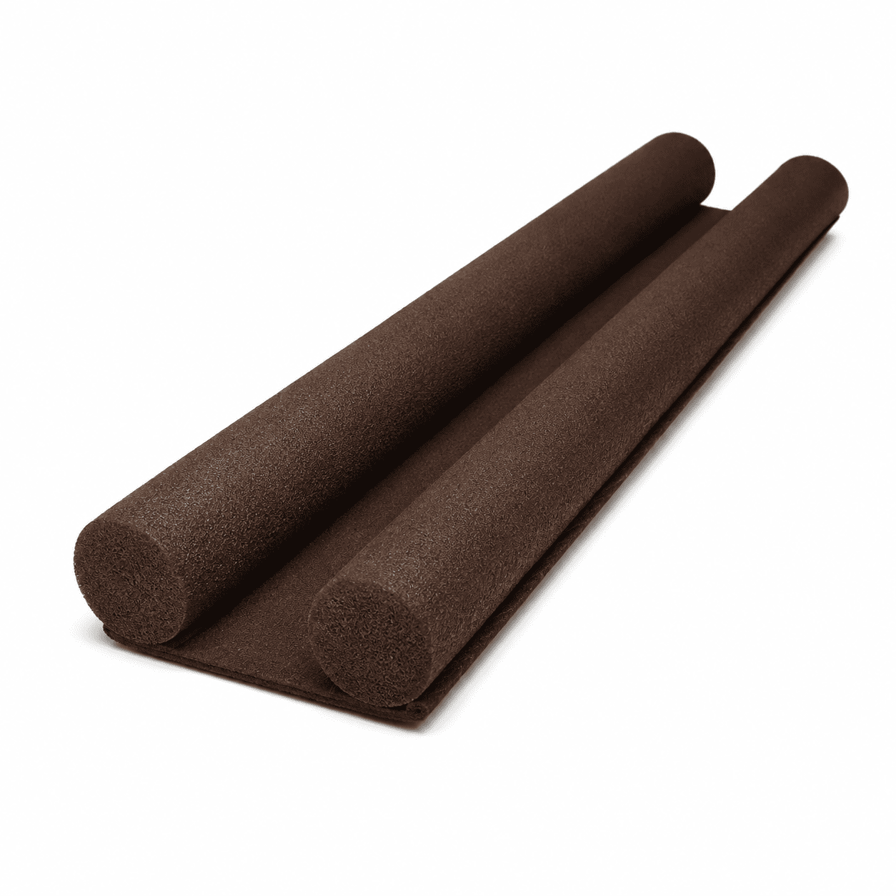 Door draft stopper under door seal for blocking drafts, dust and air gaps