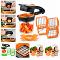 Multifunctional 5-in-1 vegetable cutter with multiple cutting attachments