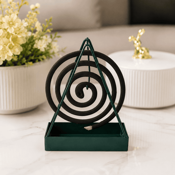 Metal mosquito coil holder stand for home and outdoor use