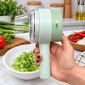 Mini electric food chopper with stainless steel chopping blade
