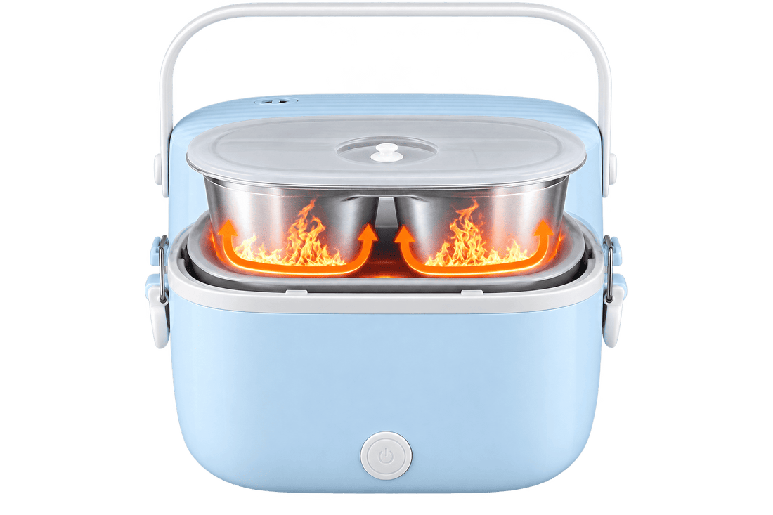JAU KANG electric lunch box with heating function and metal containers