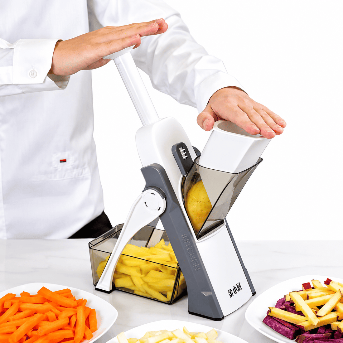 Premium mandoline slicer for cutting vegetables and potatoes