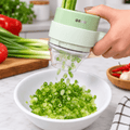 USB rechargeable food chopper for everyday kitchen food preparation