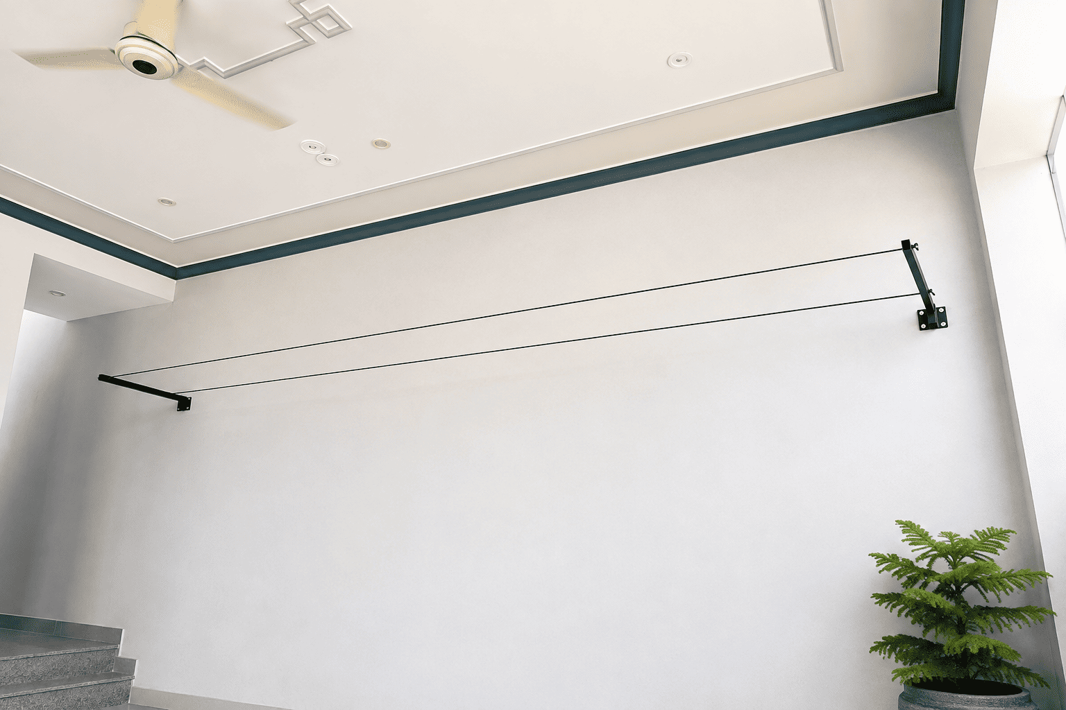 Foldable cloth drying stand for balcony and home