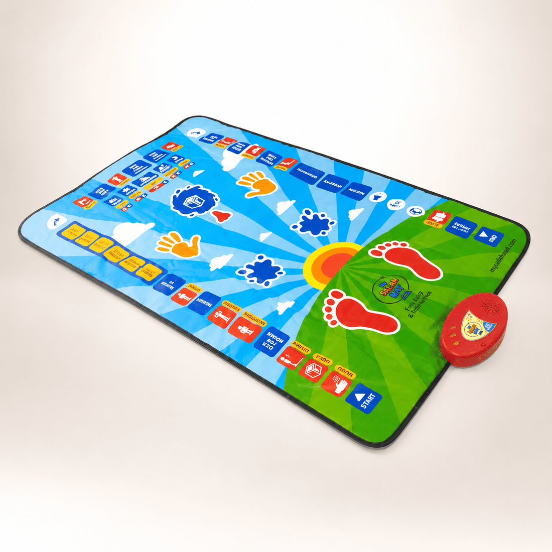 Interactive Educational Prayer Mat for Kids | My Salah Sajadah Touch & Sound Islamic Learning Mat