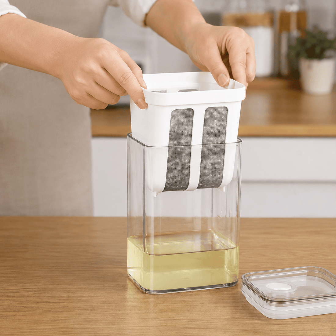 Yogurt strainer and Greek yogurt maker for homemade thick yogurt
