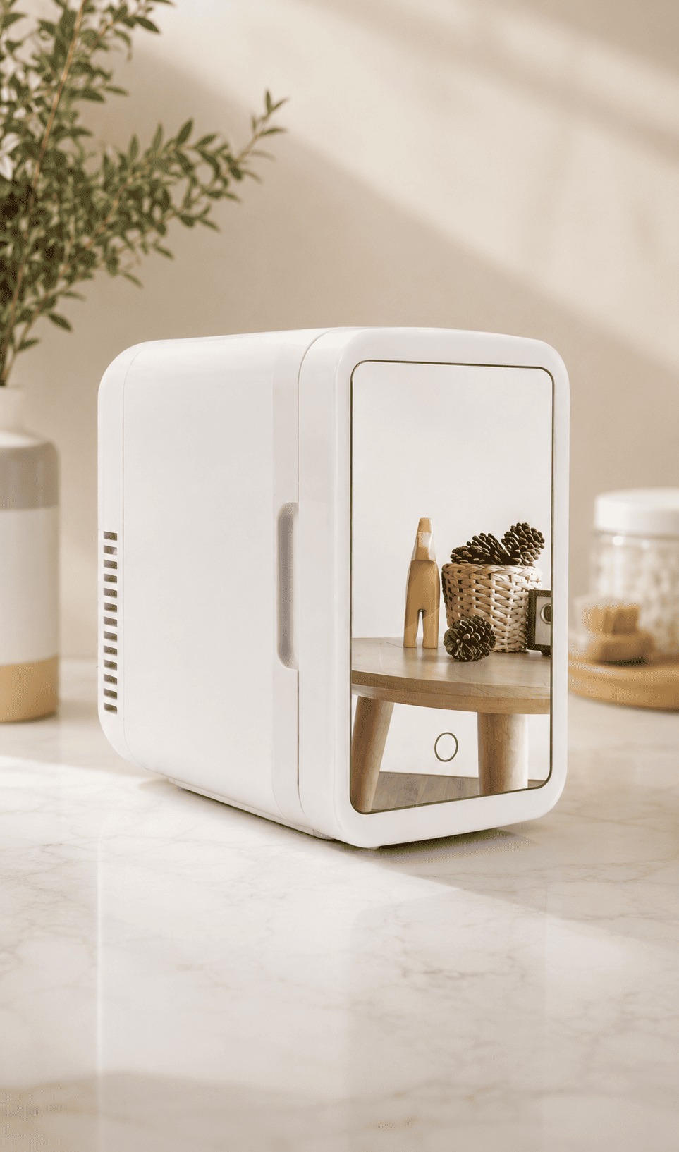 4L portable beauty fridge for skincare cosmetics home and car use